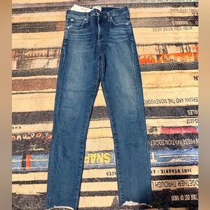 Agolde Sophie skinny crop Dark Blue Denim Jeans 27